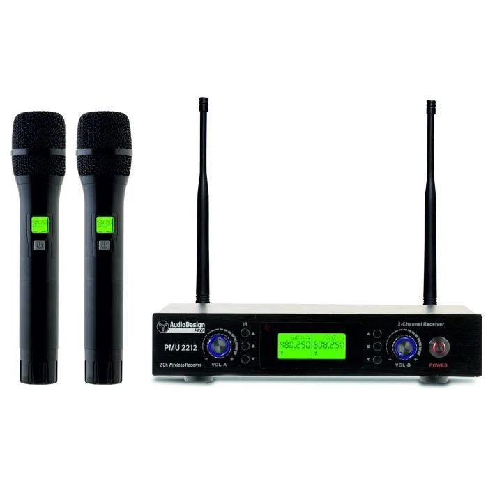 PMU 2212 SISTEMA 2 MICROFONI WIRELESS