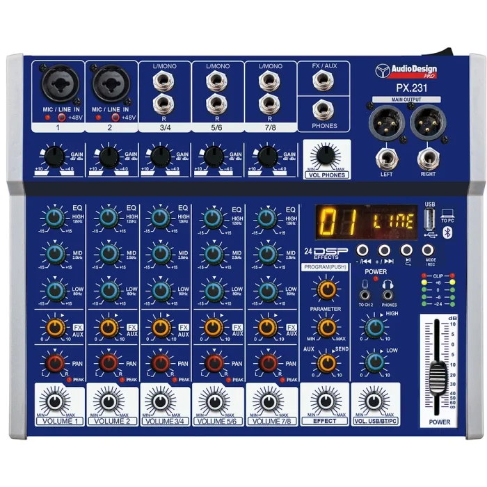 PX.231 MIXER ANALOGICO 8 CANALI