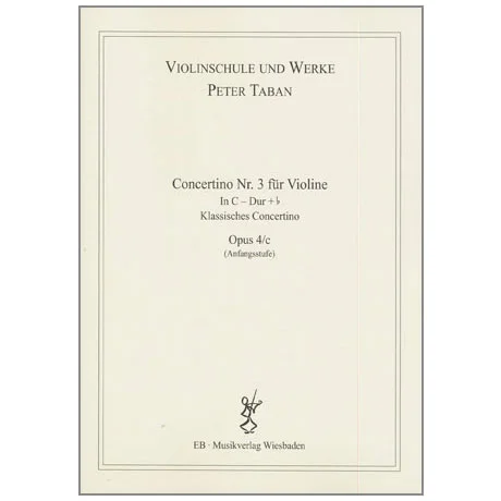 Taban, P.: Violinkonzert Nr. 3 Op. 4/c in C-Dur + b