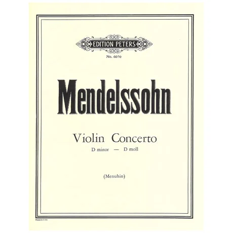 Mendelssohn Bartholdy, F.: Violinkonzert d-Moll