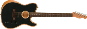FENDER ACOUSTASONIC PLAYER TELECASTER CHITARRA ACUSTICA ELETTRIFICATA RW BRUSHED BLACK