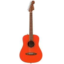 Fender California Standard Redondo Mini With Bag Spruce Top Fiesta Red | Cavalli Musica