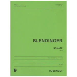 Blendinger, H.: Violasonate Op. 13