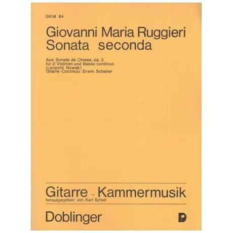 Ruggieri, G. M.: Sonata seconda h-Moll Op. 3