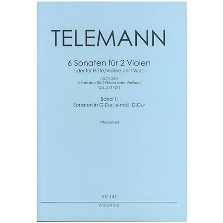 Telemann, G. Ph.: Sonaten Op. 2 Band 1