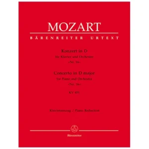 Mozart, W. A.: Klavierkonzert Nr. 16 KV 451 D-Dur