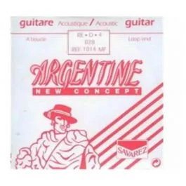 Argentine 1014mf corda singola re-4 avvolta in acciaio loop end chitarra gypsy