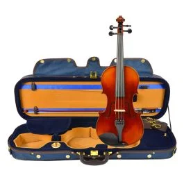 Violino 4/4 Luthier Assolo massello marrone antico custodia arco pronto all’uso