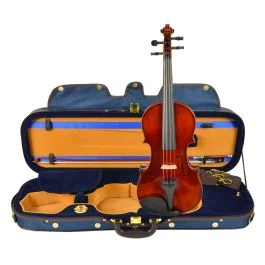 Violino 4/4 Luthier Armonico massello marrone luminoso custodia arco pronto all’uso