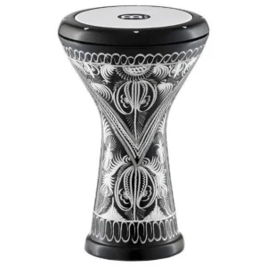 MEINL HE-3018 8 1/2″ Aluminum Doumbek, Hand Engraved, Synthetic Head