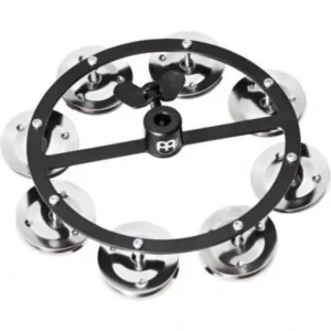 MEINL HTHH1BK 5″ Headliner Series Hihat Tambourine, Single Row, Stainless Steel Jingles