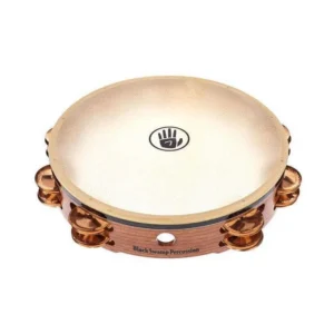 TD4 TAMBOURINE PELLE NATURALE 2 FILE PIATTINI BERYLLIUM COPPER