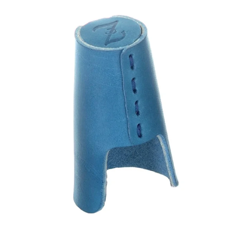 Zac ligature zb44 copribocchino azzurro in cuoio per sax tenore