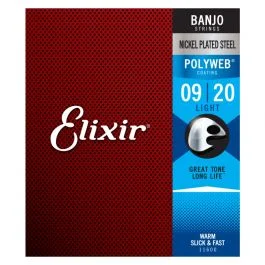 Elixir 11600 banjo nickel plated steel polyweb