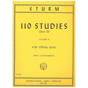 Sturm, W.: 110 Studies Op. 20 Vol. 2 (Nr. 56-110)