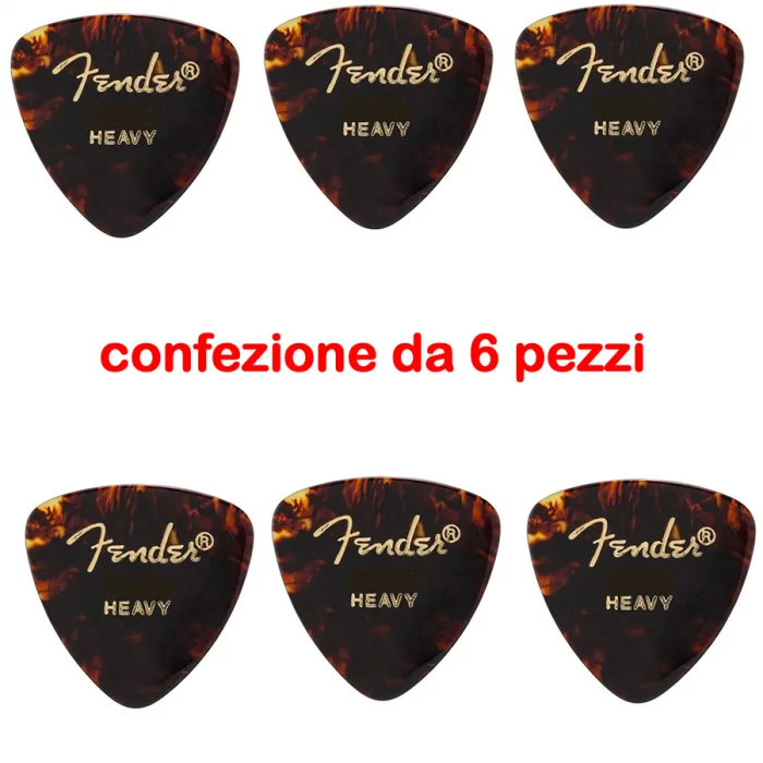 346 SHAPE HEAVY CLASSIC CELLULOID CONF. 6 PLETTRI