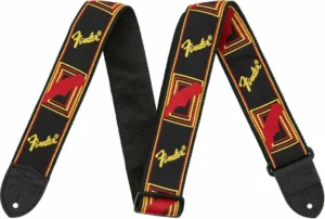 Fender tracolla nera/gialla/rossa