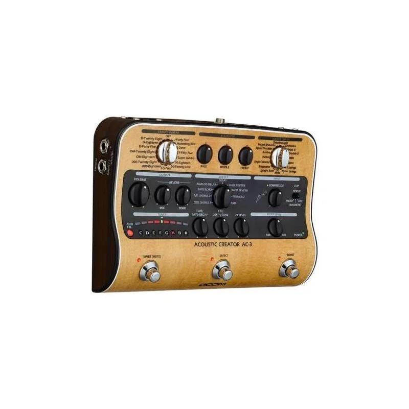 ZOOM AC3 – Preamp a pedale per chitarra acustica