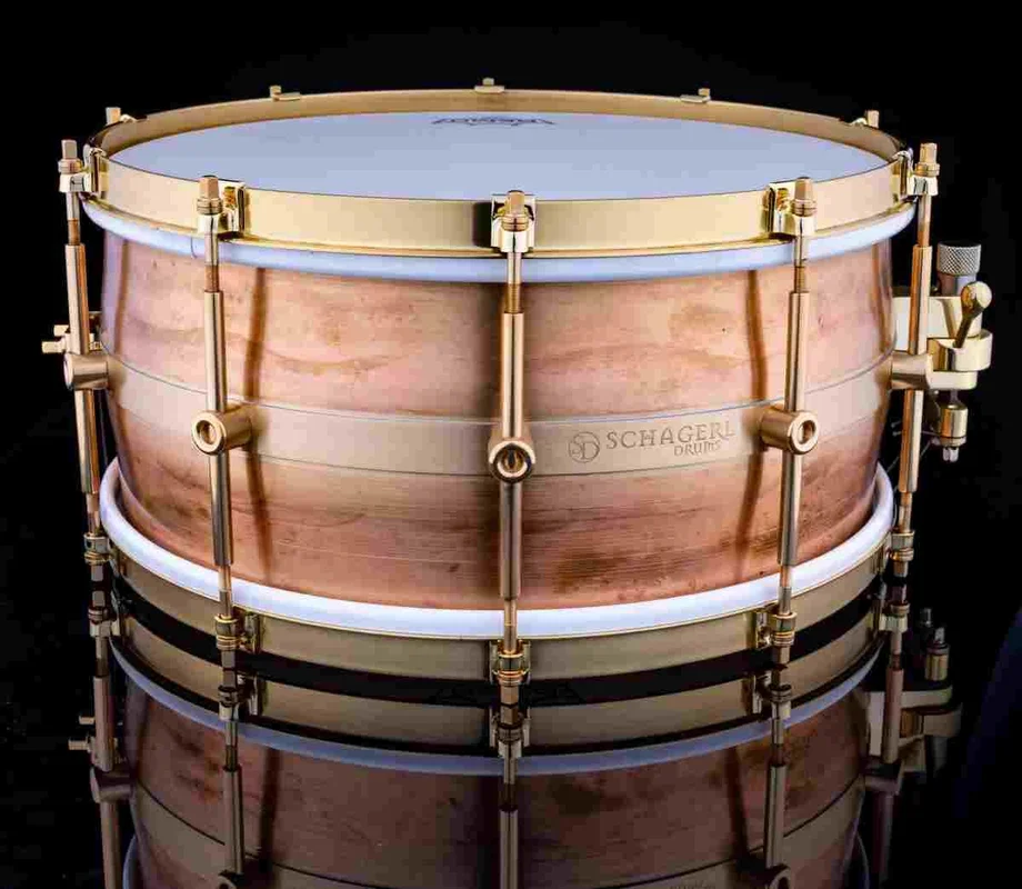 Schagerl gold brass raw rullante 14×5