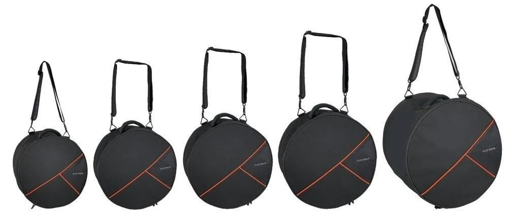 Gewa premium 231600 set custodie per batteria 10×9, 12×10, 14×14, 20×18, 14×6,5