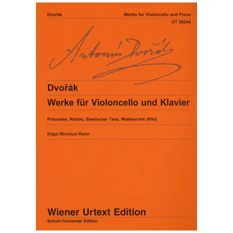 Dvořák, A.: Werke für Violoncello und Klavier
