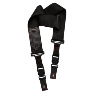 DIMARZIO DD2200JPS-BKRD J. Petrucci Signature – ClipLock Corta – nero con cuciture ROSSE