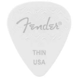 Blister plettri Fender 351 Shape White Thin 6 pz. | Cavalli Musica