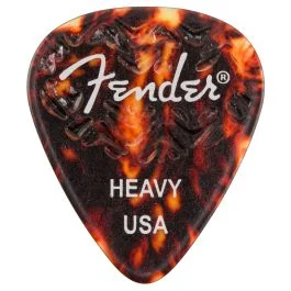 Blister plettri Fender 351 Shape Tortoise Shell Heavy 6pz | Cavalli Musica