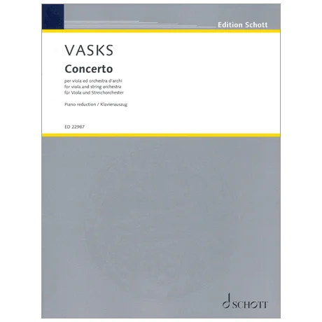 Vasks, P.: Concerto per viola ed orchestra d’archi