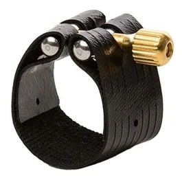 Rovner dark 1RL Legatura per Sax contralto in tessuto nero