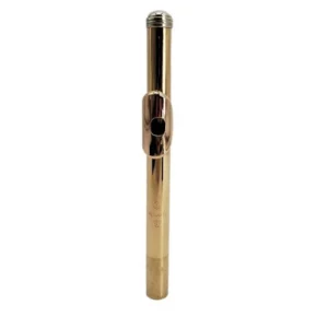 TESTATA CON CORPO 18K E RISER 14K PER FLAUTO TRAVERSO