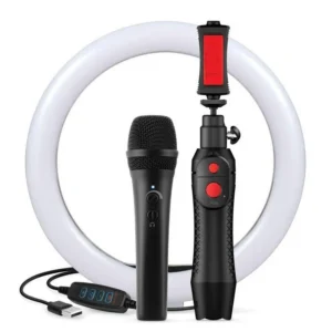 IK MULTIMEDIA iRig Video Creator HD Bundle – iRig Mic HD 2, iKlip Grip Pro led ring da 10″