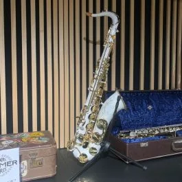 SAX TENORE SELMER SA80II WHITE LACQUER M. 443516 CON CUSTODIA USATO