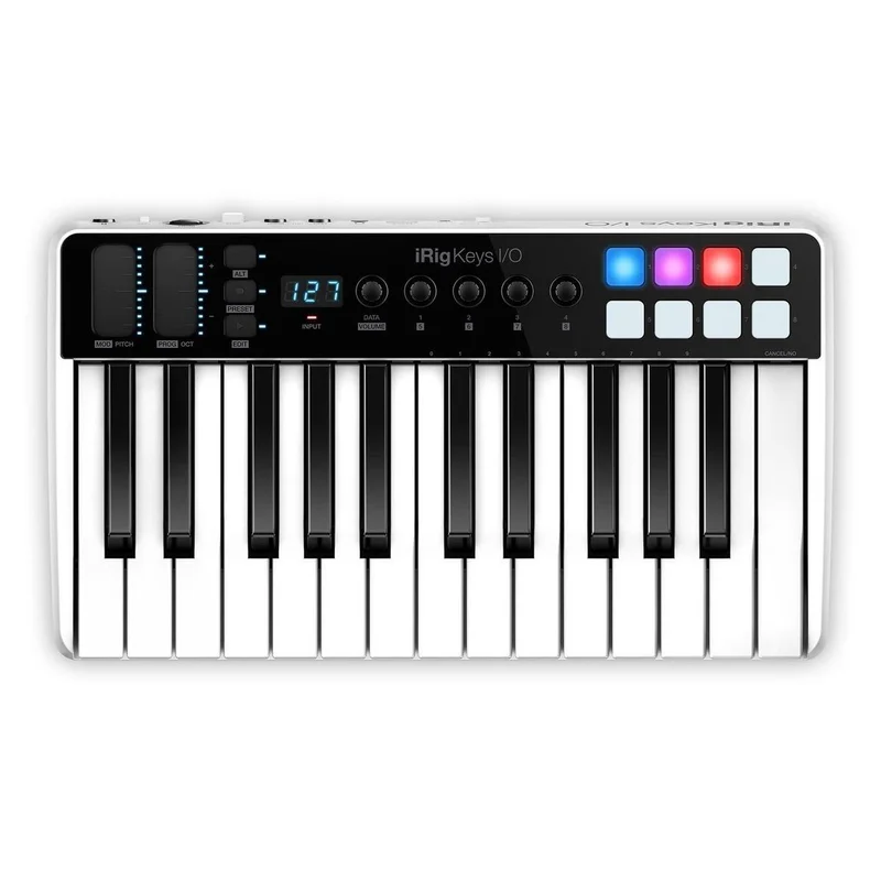 IK MULTIMEDIA iRig Keys I/O 25 – Master keyboard a 25 tasti per sistemi PC, MAC. iPad, iPhone con interfaccia audio integrata