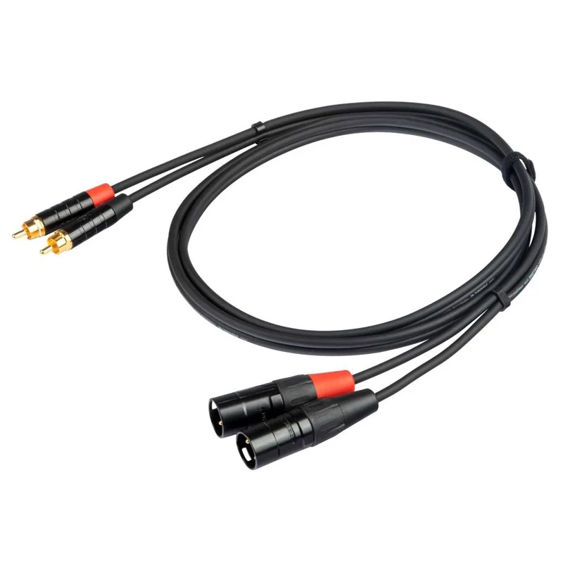 Proel CHLP330LU5 Cavo STEREO 2 X spina RCA a 2x spina volante XLR 3P Maschio 5mt