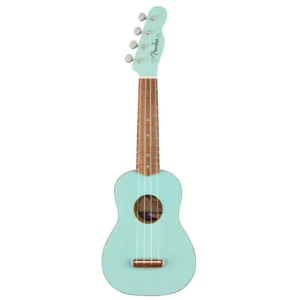 Fender Venice Soprano Uke Daphne Blue Ukulele Venice Soprano manico sottile “C”