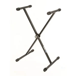 Quik Lok T10 BK Supporto regolabile per tastiera a livello e Telaio singolo Nero