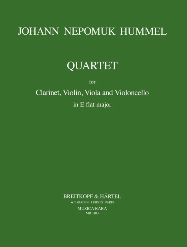 HUMMEL – Clarinet Quartet in Eb major