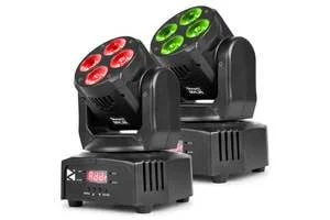 BEAMZ – MHL36 Set 2xWash 4x9W 3in1 incl bag