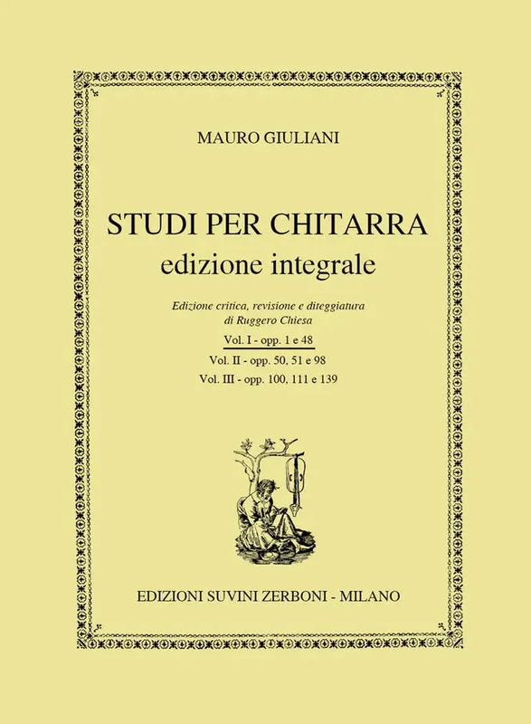 GIULIANI – Studi Per Chitarra Edizione Integrale vol.1 – op.1 e op.48