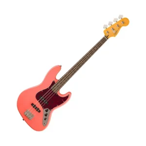 SQUIER Classic VIbe ’60s Jazz Bass LRL Tortoishell Pickguard Tahitian Coral