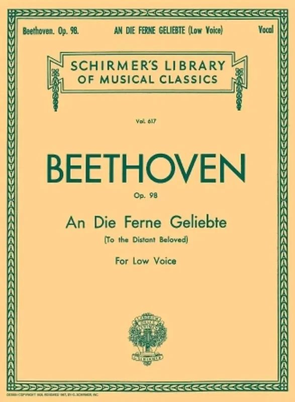 BEETHOVEN – An Die Ferne Geliebte Op.98