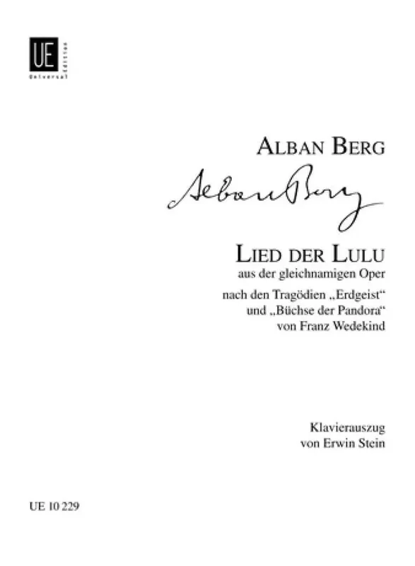 BERG – Lulu’: Lied Di Lulu