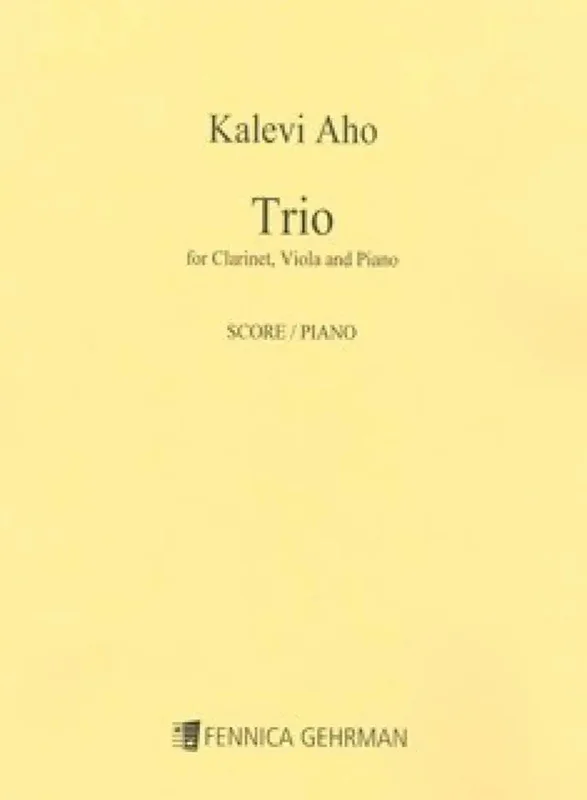 KALEVI AHO – Trio For Clarinet Viola e Piano – Partitura