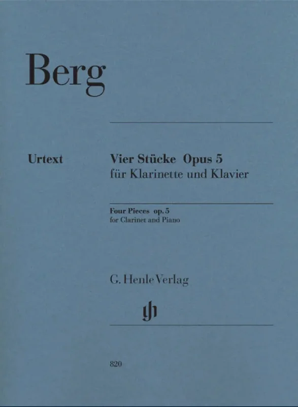 BERG – Four Pieces op. 5 – Clarinet and Piano