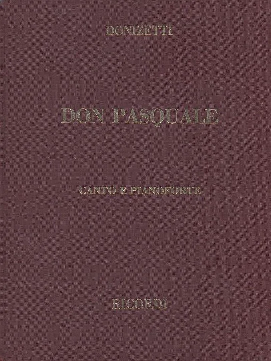 DONIZETTI – Don Pasquale – Hard Cover