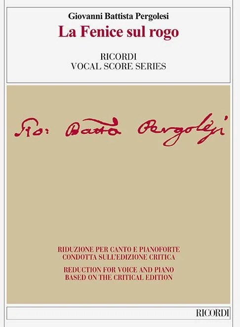 PERGOLESI – La Fenice Sul Rogo