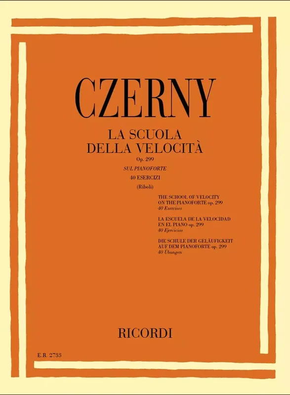 CZERNY – La Scuola Della VelocitÀ – Op. 299