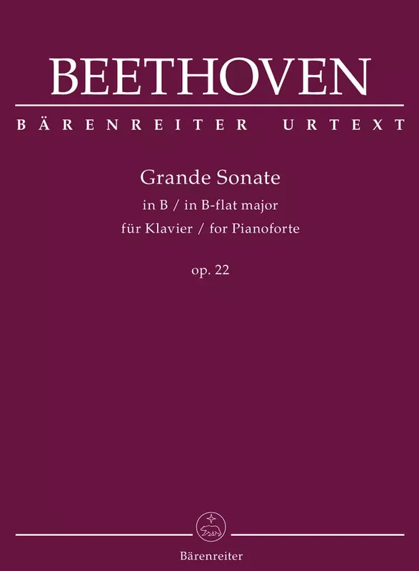 BEETHOVEN – GRANDE SONATE FOR PIANO OPUS 22