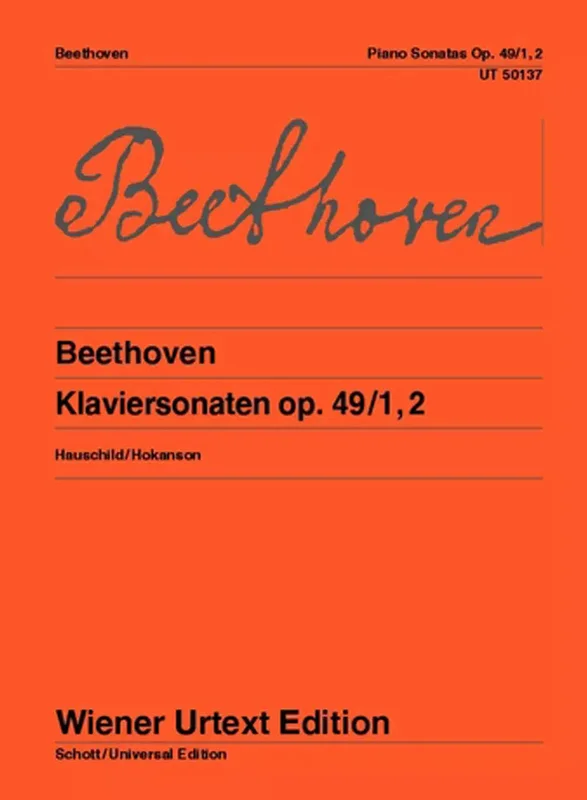 BEETHOVEN – Due Sonate Op.49/1 -2 – Wiener Urtext